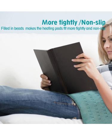 GOQOTOMO Weighted Heating Pad - Fast Heated Technology for Pain Relief - Moist/Dry Heat Therapy - Auto-Off Hot Pad for Back, Waist, Abdomen, Shoulder, Neck Cramps (Green) - Buy Online on GoSupps.com