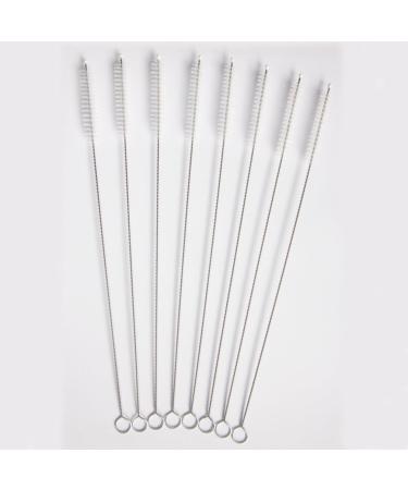 8 Piece Value Pack Long Straw Cleaner Brushes Nylon bristles Stainless Steel Handle Pipe Tube Cleaner -3/8"(10mm) Diameter x 9.5"(240mm) Long Z08 - Buy Online on GoSupps.com