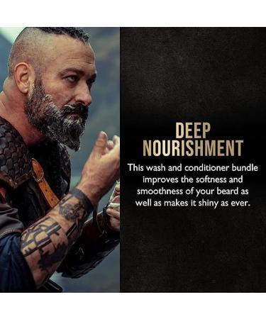 Radiance Beard Wash & Conditioner Bundle - Gold Collection by The Beard Struggle | Nourish Cleanse & Strengthen Your Beard - International Shipping Available - Buy Online on GoSupps.com