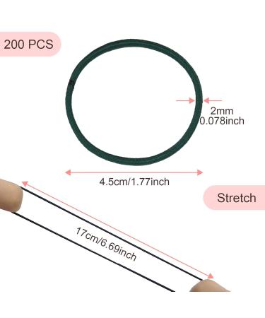 Buy Kavya 200-Piece Multi-Colored Hair Ties for Girls & Women - Elastic Metal-Free 4.5 cm Hair Bands for Ponytails - Buy Online on GoSupps.com