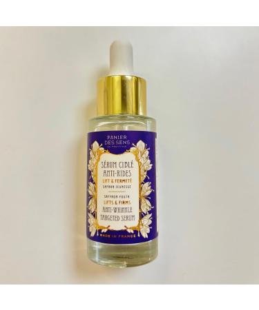 NEW - Panier des Sens - Anti Aging Serum for Face - Saffron Extract + Hyaluronic Acid - Anti Wrinkle & Lift - Skin Care for Women - Hydrating Facial Serum 97% Natural Ingredients - 30 ml - Buy Online on GoSupps.com