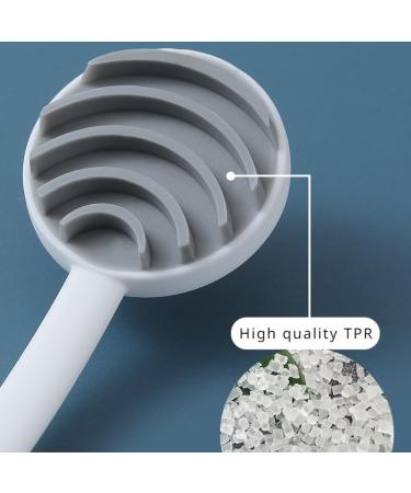Silicone Tongue Scraper for Fresh Breath | Effective Bad Breath Fighter | Travel Essential Oral Care Tool (White - Buy Online on GoSupps.com