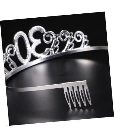 1 Set Birthday Tiara Headband Headbands Women Belt Rhinestone Headband Rhinestone Headpiece Ladies Suits Birthday Party Decorations Plain Sash Fabulous Sash Beauty Make up Decorate - Buy Online on GoSupps.com