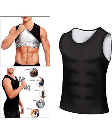 Zalati Men's Training Vest - Water-Repellent Sauna Tank Top & Neoprene Shapewear - XXL Workout Corset Shirt - Buy Online on GoSupps.com