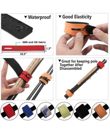 Koogel Fishing Pole Sleeves - 6 Set Rod Cover & Sock for Spinning, Fly, and Casting Rods - Buy Online on GoSupps.com