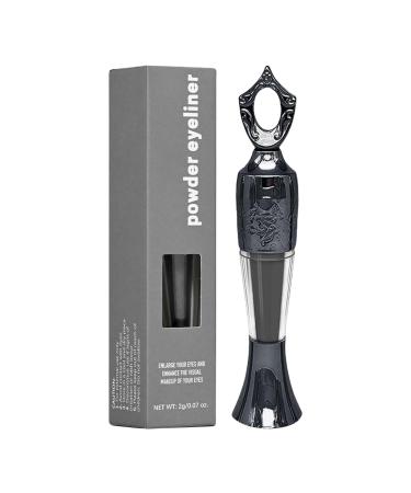 Generisch Black cabbage powder eyeliner - Powder eye pencil - Waterproof - Long-lasting makeup pencil - Naturally enhancing powder