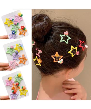 Shinycome 5pcs Girls Hair Clips Epoxy Hairpins Hair Styling Accessories Aesthetics Hair Barrettes Set for Students - Buy Online on GoSupps.com
