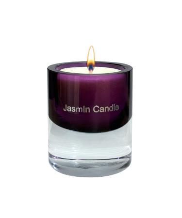 Wilderness Jasmine Candles for Women Scented Candle for Home-Purple Glass Candle Long Burning Soy Candle-Ideal Gift for The Holidays & Home Decor