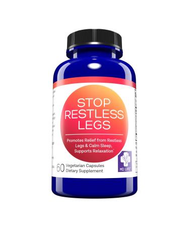 MD.Life Restless Leg Relief - Rested Legs Capsules 60 Count - Restless Leg Assistance with Vitamin D3 & Curcumin Restful Sleep and Joint Health