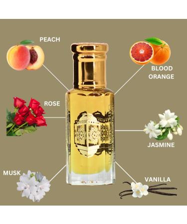 INTENSE OUD Peach Passion Musk Perfume Oil 12ML (0.40 OZ) With Black Gift Box Sweet Peach Elegant Florals & Warm Vanilla Musk. - Buy Online on GoSupps.com