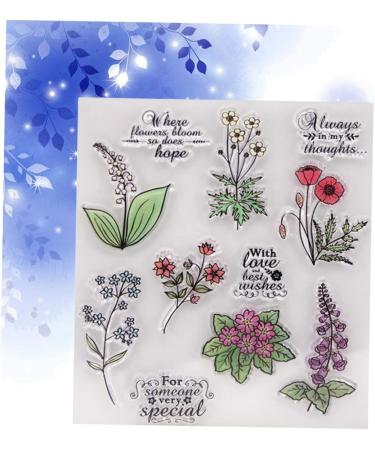 Lurrose 3pcs Postage Stamps Clear Wax Seal Clear Stamp Block Scrapbooking Stamps Account Finished Chapter - Buy Online on GoSupps.com