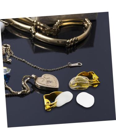 CIMAXIC 60 Pieces Soft Earring Pads Transparent Comfortable Ear Clip Pads Nonslip Pain Relief Earring Support for Jewelry Daily Use - Buy Online on GoSupps.com