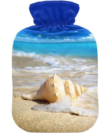 Naanle Sea Beach Mussel Hot Water Bottle - 1L Transparent Heat Bottle for Bed Hand & Foot Warmer | Pain Relief & Cold Therapy - Buy Online on GoSupps.com