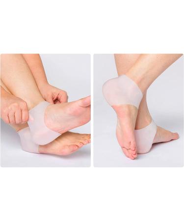 Dr. Pedi Gel Heel Sleeves - Unisex Silicone Cushion for Heel Spur Relief and Moisturizing - Reduce Pain of Plantar Fasciitis - Buy Online on GoSupps.com
