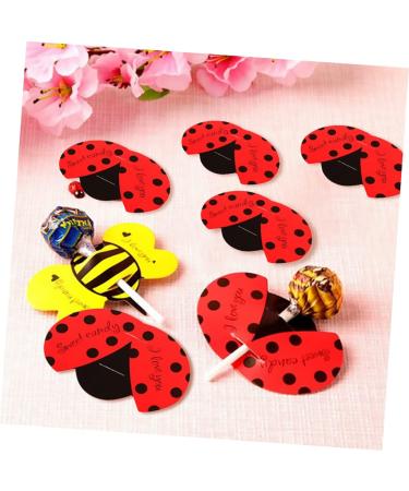  CAXUSD CAXUSD 150 x Lollipop Decorative Lollipop Cards Decorative Lollipop Decorative Lollipop Decoration Dummy Message for Lollipop Card Decorative Paper Manual - Buy Online on GoSupps.com