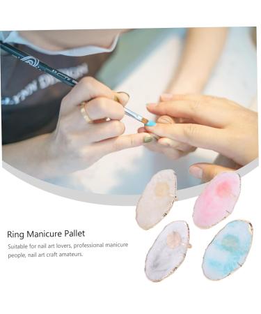 POPETPOP 12 Pcs Nail Polish Mixing Tray & Palette Rings - Assorted Colors for Makeup & Art | Ideal for Eyelash Extensions & Resin Mixing - Buy Online on GoSupps.com