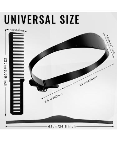 Blend Fade Comb Barber Fade Comb Heat Resistant Fade Comb Blending Hair Styling Barber Comb Professional Hair Cutting Comb with Hair Trimming Guide Neckline Shaving Template Haircut Band for Men Black-3 - Buy Online on GoSupps.com