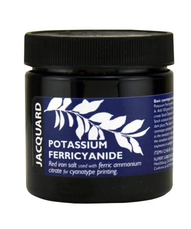 Jacquard Potassium Ferricyanide for Cyanotide Printing  4 oz. Cyanotype Chemicals  None 4