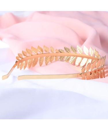 Luoem Tiara for Bride Crown Hair Band Headband Goddess (Gold) - Buy Online on GoSupps.com