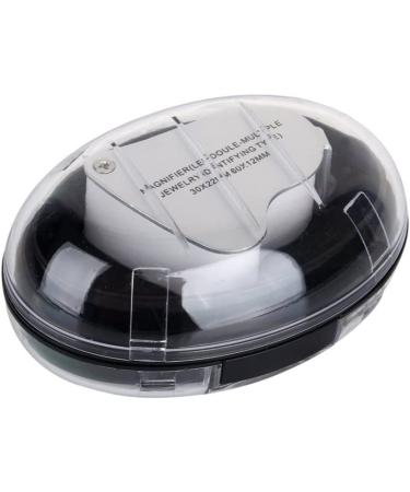 KINGMAS 30x 60x Illuminated Jewelry Loupe Magnifier with LED Lighting - Silver White - Buy Online on GoSupps.com