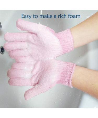 Exfoliating Shower Gloves & Caps Set for Men & Women - Dead Skin Remover | 5 Pairs Gloves, 2 Shower Caps | Premium Body Scrubber Kit - Buy Online on GoSupps.com