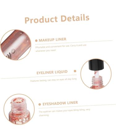 DRESSOOS 2pcs Glitter Eyeliner Makeup Liner Eyeliner Liquid Eyeliner Liner Brown - Buy Online on GoSupps.com
