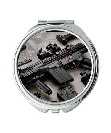YENDOSTEEN Mirror Compact Mirror gun stickers Round Mirror hd gun s p pocket mirror portable mirror