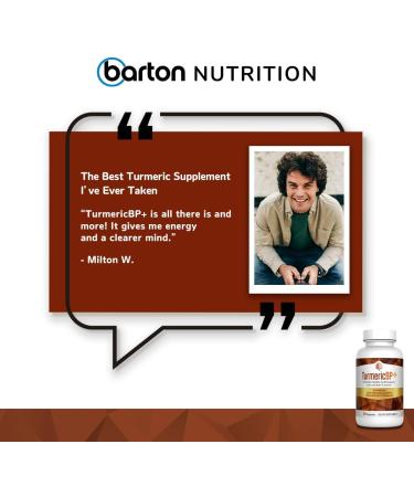 Barton Nutrition Turmeric BP+ Curcumin with Black Pepper Extract - 30 Capsules - Buy Online on GoSupps.com
