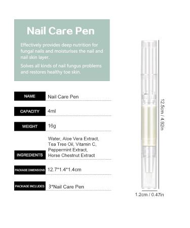 3PCS Nail Care Pen - Fungus Treatment & Nail Health for Perfect Fingernails & Toenails - International Shipping - Buy Online on GoSupps.com
