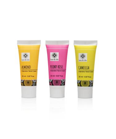 Leo & Lilo Hand Cream Gift Set - 3 Sustainable Mini 20ml Hand Creams for Dry Hands - Travel Size 3-Pack - Buy Online on GoSupps.com