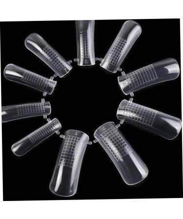 Polygel Nail Forms Acrylic Nail Extension Forms Full Cover Nail Tips False Clear Nail Tips with Scale Dual Forms for Polygel 100PCS/Set - Buy Online on GoSupps.com