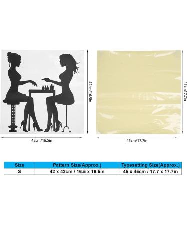 Nail Salon Wall Sticker PVC Vinyl Waterproof Wonderful Nail Art Window Sticker Durable Stylish for Nail Salons Beauty Salons(S) - Buy Online on GoSupps.com