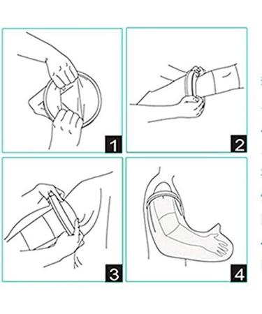 Bandage Protector Waterproof Arm Cast Cover for Shower Bath Durable Reusable Sleeve Bag Cover Pediatric ArmWound Burn Hands Wrists Fingers - Buy Online on GoSupps.com