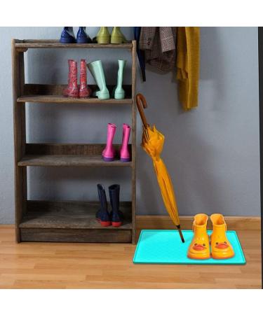 Umtiti Waterproof Slipproof Dog Bowl Pad - 60x40cm Green Silicone Mat for Cats & Dogs | Dishwasher Safe & Durable - Buy Online on GoSupps.com