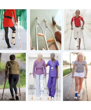 Crutches for Adults with Damping Spring Crutches with Soft Ergonomic Handle Grips Forearm Crutches Walking Crutches Post Injury Or Surgery Support for Elderly Handicapped Disabled Adults Fashionable - Buy Online on GoSupps.com