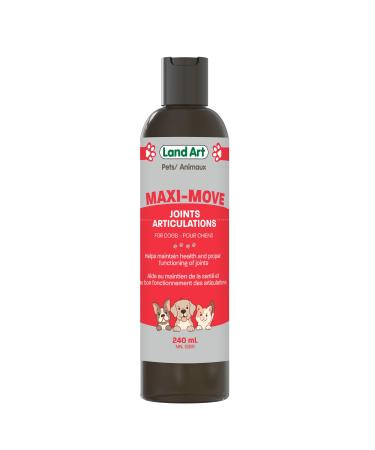 Maxi-Move Joints Supplement for Pets for Cats and Dogs - Natural Formula with Collagen and Glucosamine with Anti-Inflammatory Extracts Natural Beef Flavor - 240ml Made in Canada