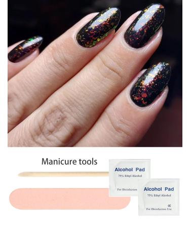 TrueShei Nail Foils - Mandarine Rosa UV Gel Nail Film | 20pcs Red Chrome Self-Adhesive Stickers | Gel Nail Wraps & Gellack for Stunning Nails - Buy Online on GoSupps.com