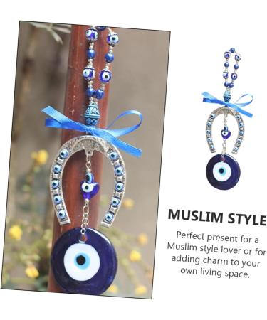 Alipis 1pc Blue Eyes Pendant Car Christmas Decorations Dashcams for Cars Turkish Devil s Eye Pendant Muslim - Buy Online on GoSupps.com