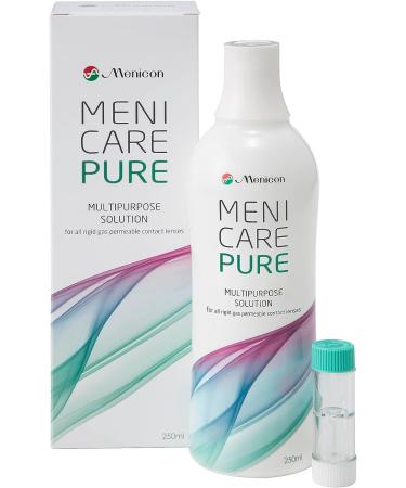 Menicare Pure 250 ml Multipurpose Solution for Gas Permeable Contact Lenses - Pack of 1 - Buy Online on GoSupps.com