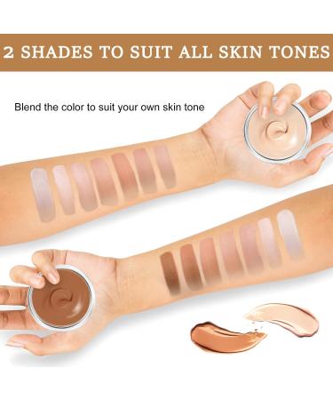 Tattoo Cover Up Concealer Set - Waterproof Skin Concealer in 2 Colors - Buy Online on GoSupps.com