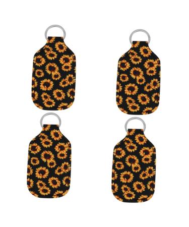 LALAFINA 4 Key Chain With Liquid Bottle Set Key Holder Key Rings Hand Soap Holder For Goods