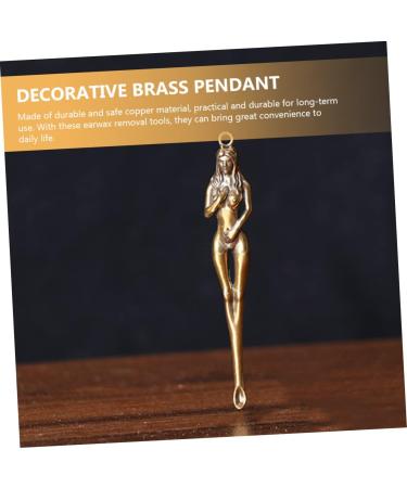 Cabilock 3pcs Brass Ear Pick Mini Spoon Set - Ideal for Ear Cleaning and Beauty Decoration - Buy Online on GoSupps.com