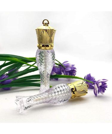 Healthcom 10 Pcs 5ml Mermaid Crown Clear Lip Gloss Tubes | Refillable Lip Glaze Containers with Crown Wand | DIY Cosmetic Lipstick Container for Women and Girls - Buy Online on GoSupps.com