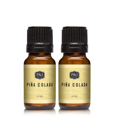 P&J Trading Fragrance Oil | Pina Colada Oil 10ml 2pk - Candle Scents for Candle Making Freshie Scents Soap Making Supplies Diffuser Oil Scents