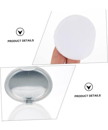 Housoutil 2 Sets Cases Mirror Makeup Powder Empty Containers Cushions Loose Cosmetic Compact Case Puffs Puff - Buy Online on GoSupps.com