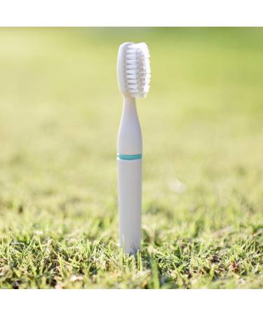 Eco-Friendly Red Toothbrush Handle with 6 Biodegradable Replacement Heads - Sustainable Oral Care - Buy Online on GoSupps.com