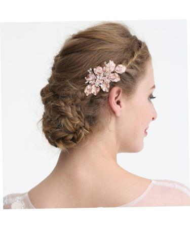 FRCOLOR Floral Hair Comb Bridal Hair Pin Bridal Headpiece Tiara Hair Accessories Bridal Headdress Comb Wedding Bride Bridal Hair Comb - Buy Online on GoSupps.com