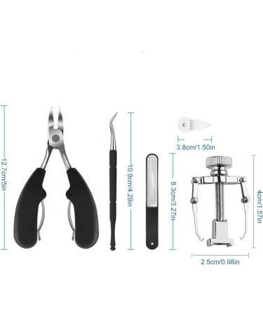 Toe Nail Clipper - Stainless Steel Toenails Trimmer | 5-Piece Painless Toenail Treatmentt Tools | Comfortable Toenail Clippers for Ingrown Toenail Care General Nail Care Preventing Infectionn - Buy Online on GoSupps.com