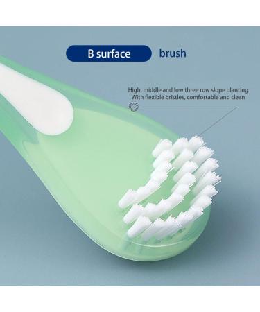 3-Piece Double-Sided Tongue Cleaning Brush Set - Gentle & Effective Tongue Scrapers in Green Blue & Pink for Bad Breath Relief - Buy Online on GoSupps.com