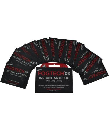 MotoSolutions FogTech DX Anti-Fog Wipes - Box of 12 | Prevent Fogging on Glasses and Goggles - Buy Online on GoSupps.com